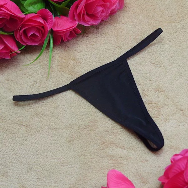 Sexig stringtrosa för damer, svart, one size