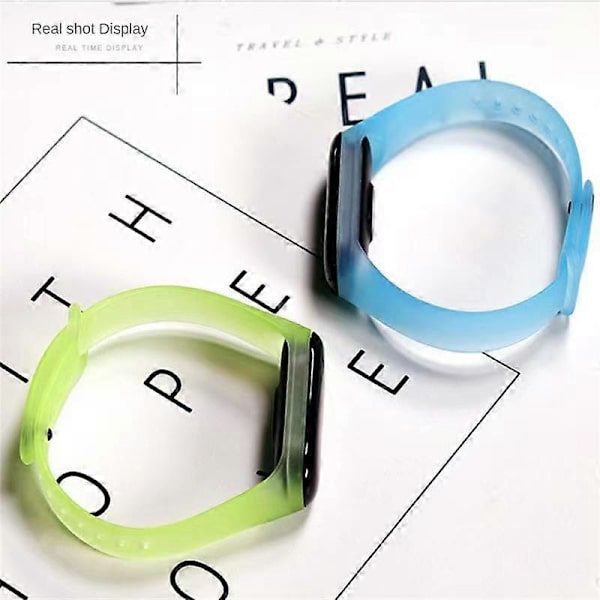 TPU Urremærke Rem Velegnet Til Mi Band 7 Rem Frostmat Mi Band Gennemsigtig Mi Band 5/6/7 Håndled translucent red