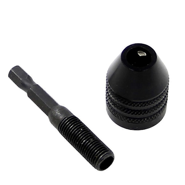 1 st 0,3-6,5 mm Hexborrchuck Nyckelös Skruvmejsel Slagmejsel Adapter Elektrisk Mikromotor Klämma Chuck Armatur Hex Skaft