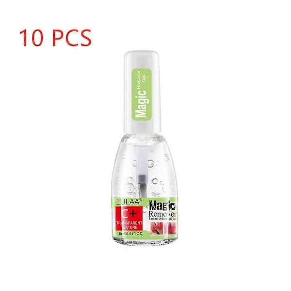 10/5/3/2 stk 15ML Burst Neglefjerner Magic Neglelakfjerner Neglelak UV Gel Soak 10 pcs