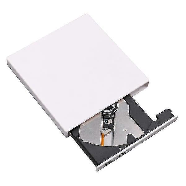 USB Extern CD/VCD/DVD-spelare Optisk Enhet Skrivare för PC Dator white