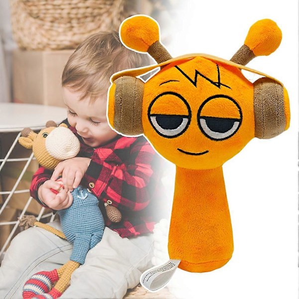 Sødt Sprunki Plushies til Børn - Bedårende Dyr Fyldte Dukker til Børn og Voksne machine made