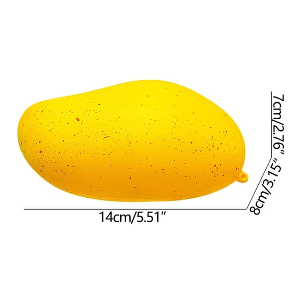 Långsam Leksak Simulerad Mango Frukt Avkoppling Stressboll Leksak Barnpresent