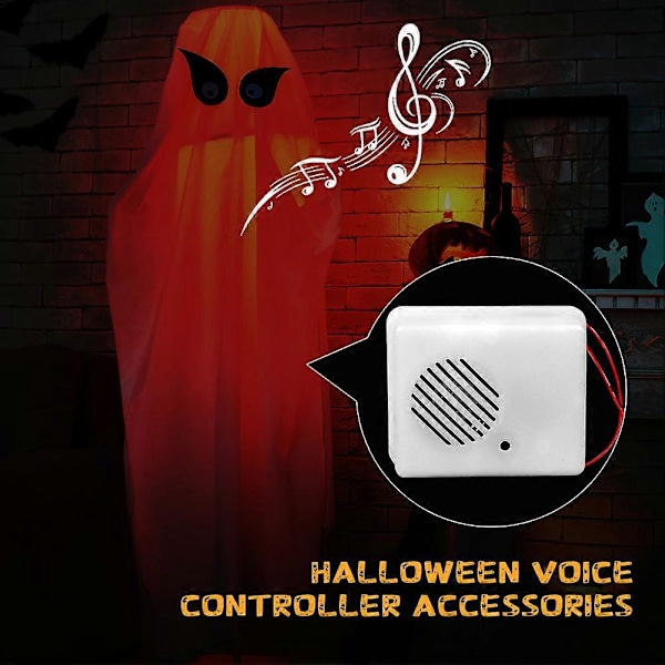 Stemmeaktivert Skummel Rekvisitt Halloween Dekorasjon Lyd Sensor Skrik Høyttaler Spøkelseshus Horror Rekvisitt Halloween Lyd Sensor 5pcs