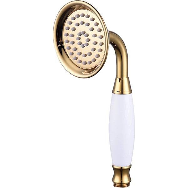 Shower Head Bathroom Brass Hand Shower Portable Only Gold Shower Head Universal Massage Hand Shower, BS126