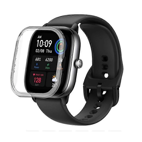 Beskyttende PC-etui Glas til Amazfit GTS 4 Smartwatch Bumper Skærmbeskytter til Huami Amazfit powder