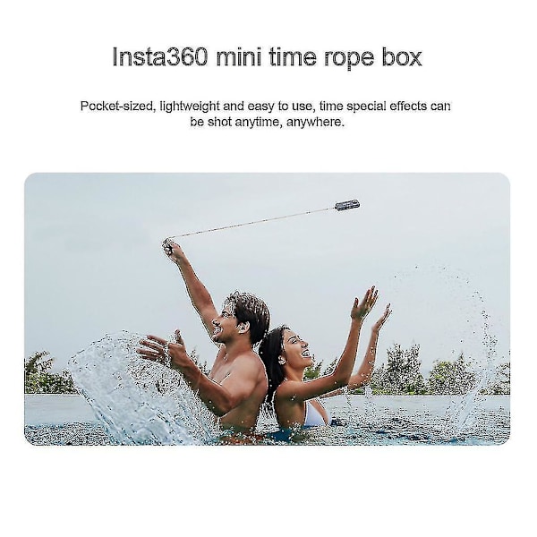 Bullet Time-snörebox Kompatibel med 10m Vattentät One X2 Actionkamera