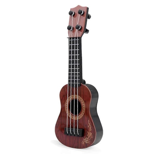 Kaffe Barn Klassisk Ukulele Gitarr Leksak Tidig Utbildning Liten Gitarr Festtillbehör Justerbar