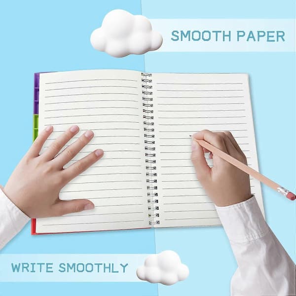 Journal Notesbog, Spiral Notesbog, Linjerede Notesbøger, Push Pop Bubble Fidget Sensorisk Legetøj, Stresslindrende Fidget Legetøj, Sød Notesbog til Skole