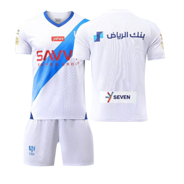 2324 Saudi League Riyadh Crescent tröja nr 10 Neymar fotbollsdräkt 2324 Crescent Home No Number + Socks 18