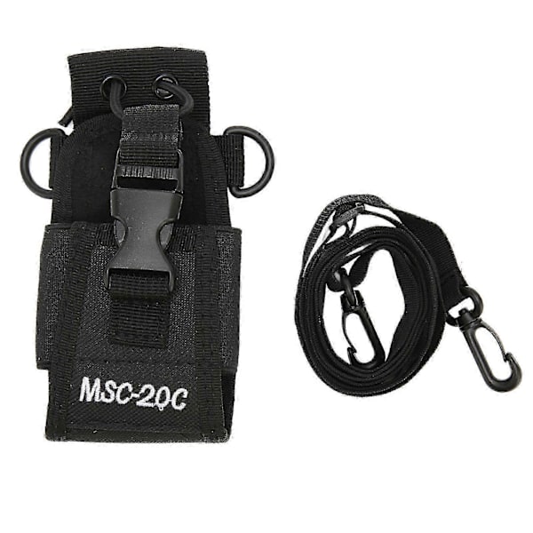 Walkie Talkie-hållare Lätt Bärbar Universal Nylon Radiofodral för 2-vägsradio MSC 20C