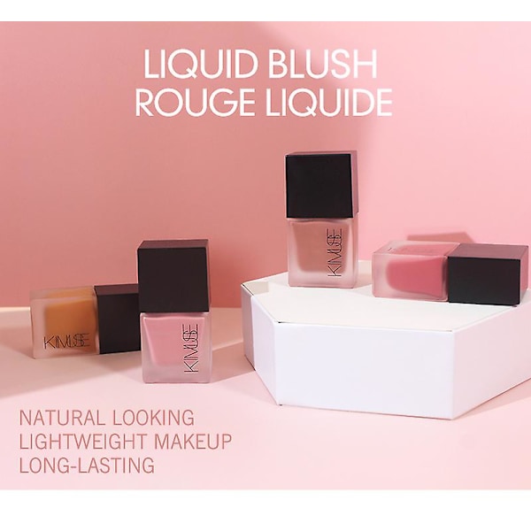 Kasvojen nestemäinen poskipuna Rouge Contour kirkastaa luonnollisesti vedenpitävä kestävä hohde color 04