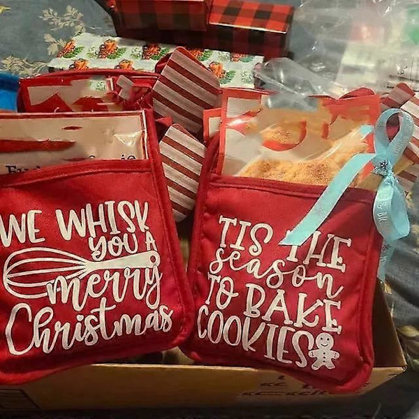 6-pack Julgryta Ställ Bakset, Julugnsvantar Ornament, Julgryta style 2