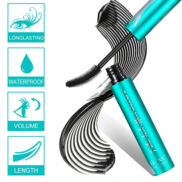 Mascara Liquid Lash Extensions Mascara, Gir Lashene Tykkere og Slankere, Vannfast og Svettefast 2pcs