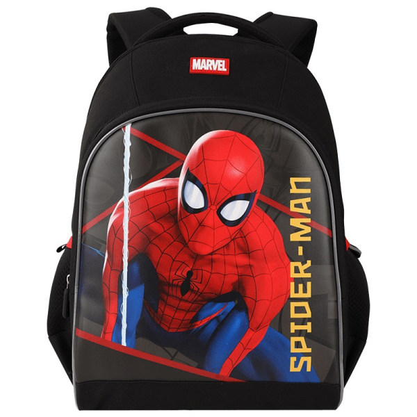 Marvel grundskoleväska pojkar och barn dekompressionsryggsäck för ryggradsskydd Spider-Man tecknad ryggväska C