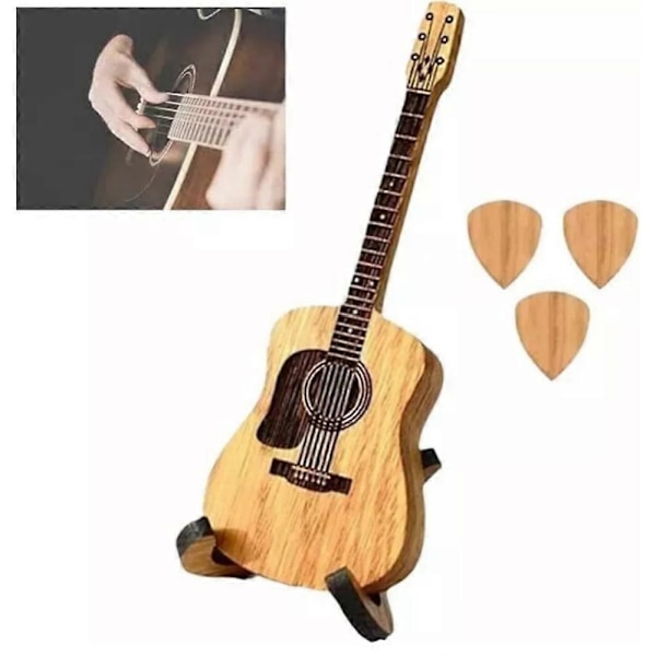 Emboadlie Trä Akustisk Gitarr Plocklåda, Trä Akustisk Gitarr Plocklåda