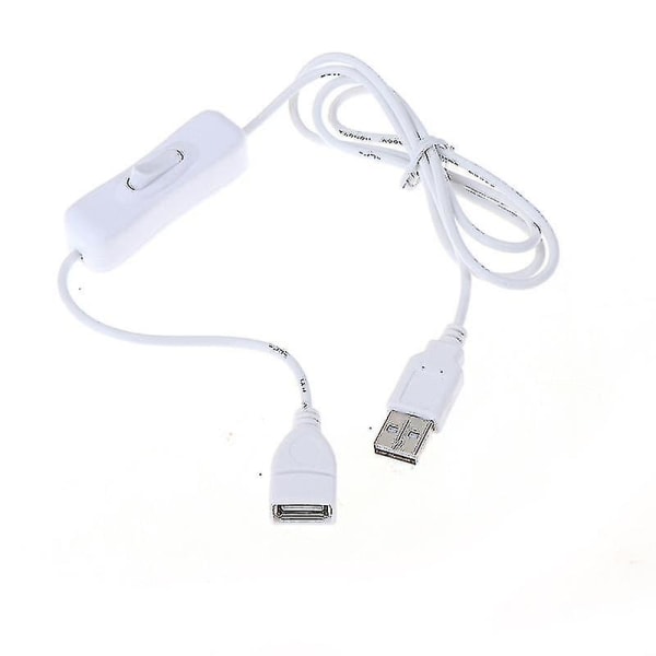 1st 1m USB -kabel med switchkabel för USB ljus USB fläkt