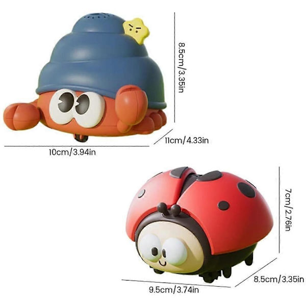 Barnens Nyckelpiga Hängande Boll Leksak Krypande Krabba Baby Koncentrationsträning ladybug yellow