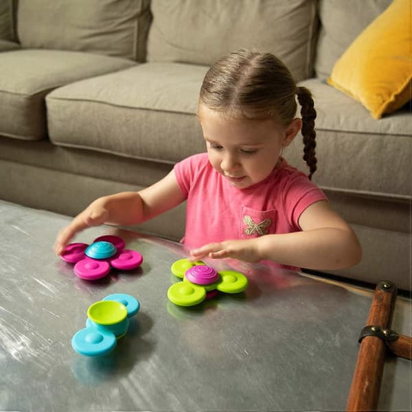 Fidget Spinners Sugtion Whirly Håndspinner Fingertip Multi Farve Børnelegetøj, Spindetop