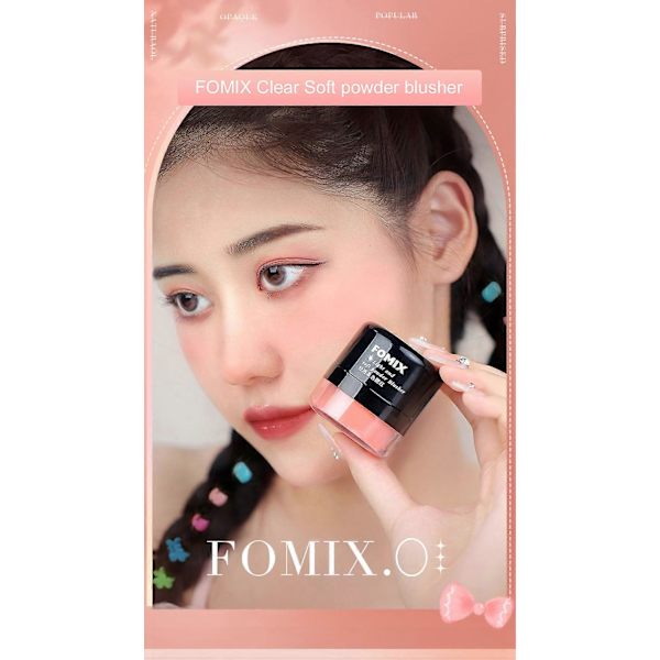 Ansigtspude Blusher Pulver Kind Nærende Opklarende Hudfarve Blush 3