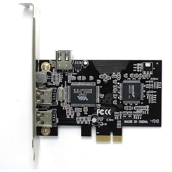 Pcie Firewire Kort Til Windows 10, Ieee 1394 Pci Express Controller 4 Porte (3 X 6 Pin Og 1 X 4 Pin)