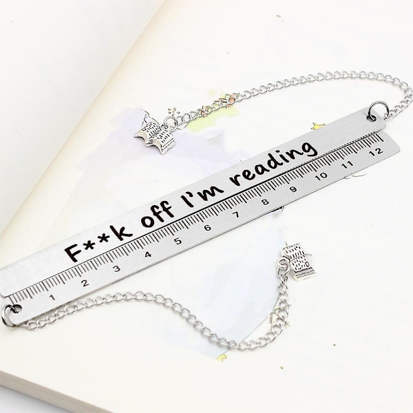 Funny Stainless Steel Bookmarks FCK Off I'm Reading - Gifts for Booklovers