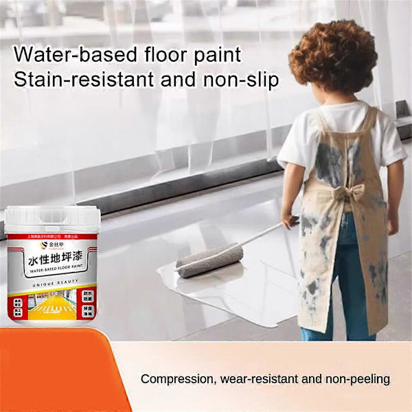 Nante Wind Paint, Snabbtorkande Halkskyddande Vattenbaserad Golvfärg light gray