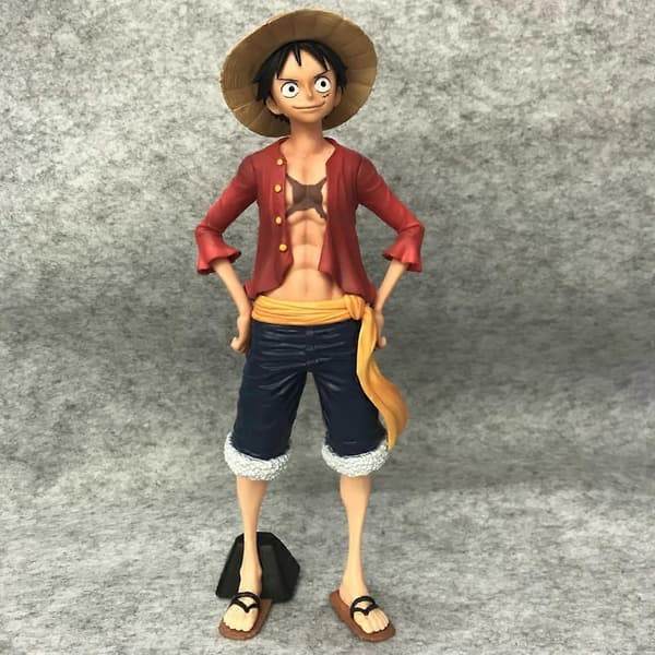 27cm One Piece Smile Luffy Figur Monkey D. Luffy PVC Actionfigurer Model Samleobjekter Legetøj til Børn Gave with box