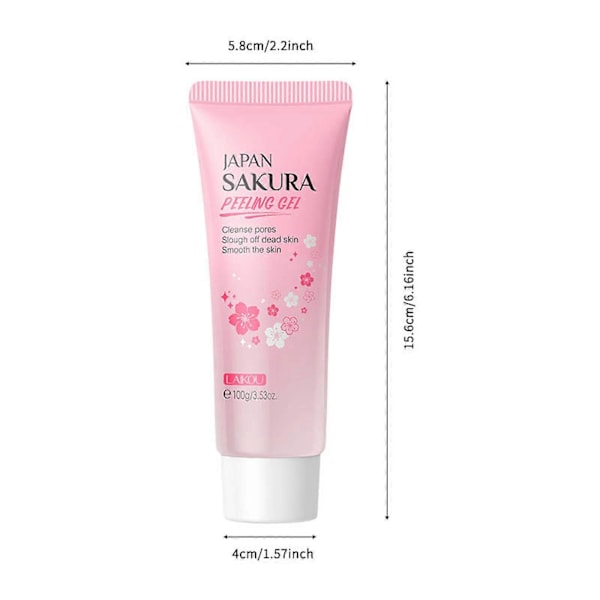 Sitron Peeling Gel - Dyptrenser Ansiktet, Mild Peeling for Ansikt og Kropp 100ml