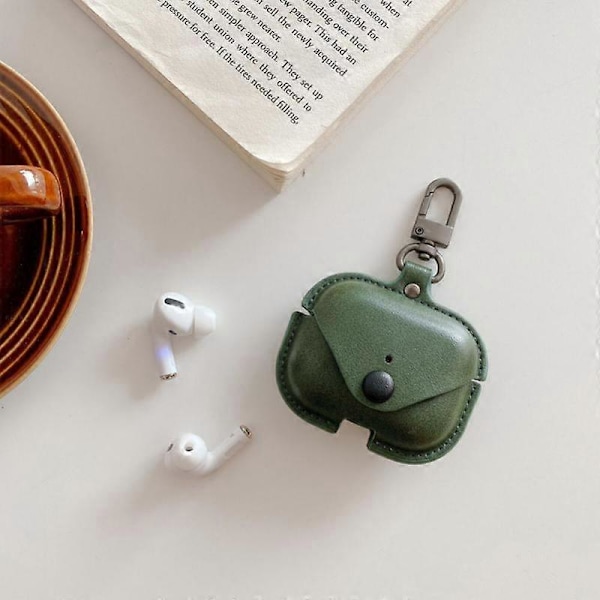 Luksus PU Læderetui Med Spænde Til Apple Trådløse Hovedtelefoner AirPods 3 Blødt Læderdæksel Til Air Pods 3 Øretelefon Tilbehør ear hooks  3