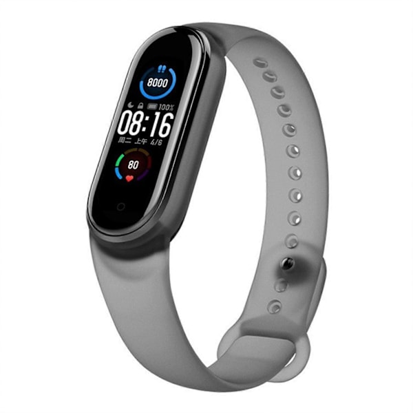TPU Urremærke Rem Velegnet Til Mi Band 7 Rem Frostmat Mi Band Gennemsigtig Mi Band 5/6/7 Håndled translucent red