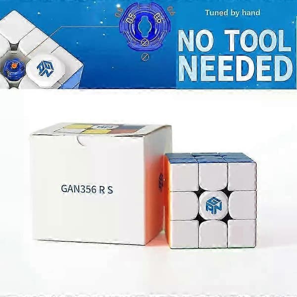GAN 356 R S Speed Cube - Glatt og rask 3x3 Magic Cube (Stickerless) 2025