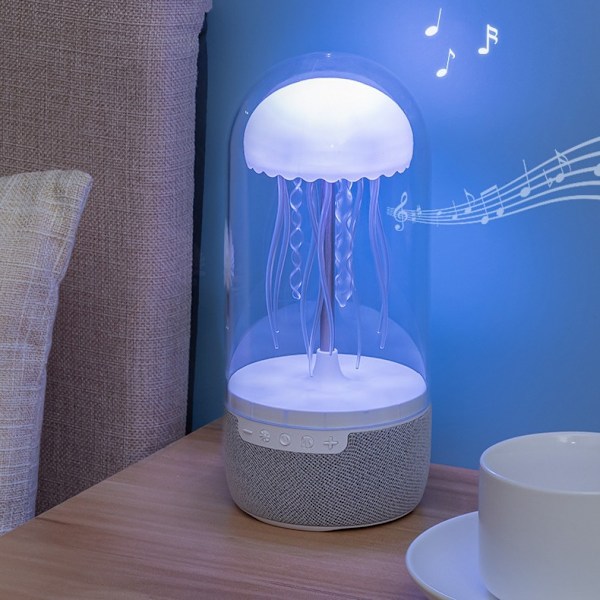 Jellyfish Bluetooth-högtalare Mini Bärbar Färgrik Ljus Bärbar Högtalare Smart Prydnadsföremål Present