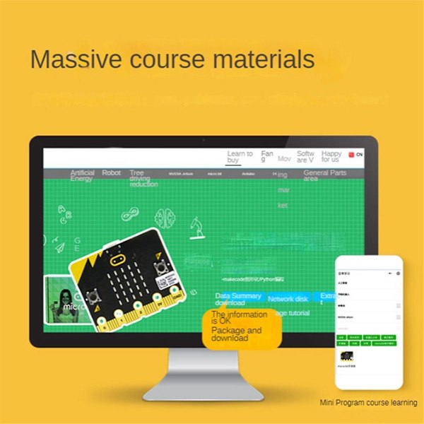 Bbc Microbit V2.0 Moderkort En Introduktion till Grafisk Programmering i Python Programmerbar Lär
