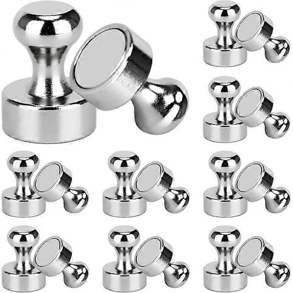 18 kpl Push Pin -magneetteja Jääkaapin Magneetteja Valkotaulun Magneetteja