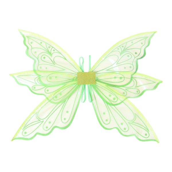 Fjärilsvingar, älva vingar, flickvuxna älva vingar green1
