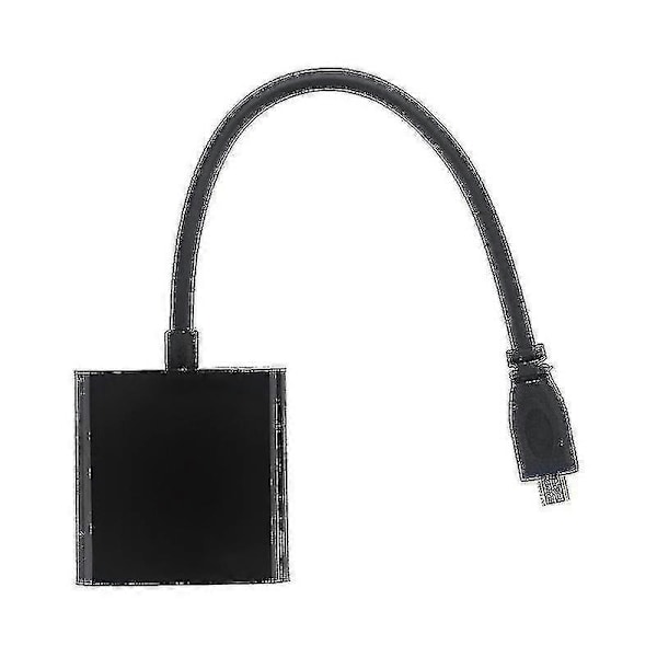 Micro-HDMI till VGA-adapterkabel med USB-kabel kompatibel med Raspberry Pi 4