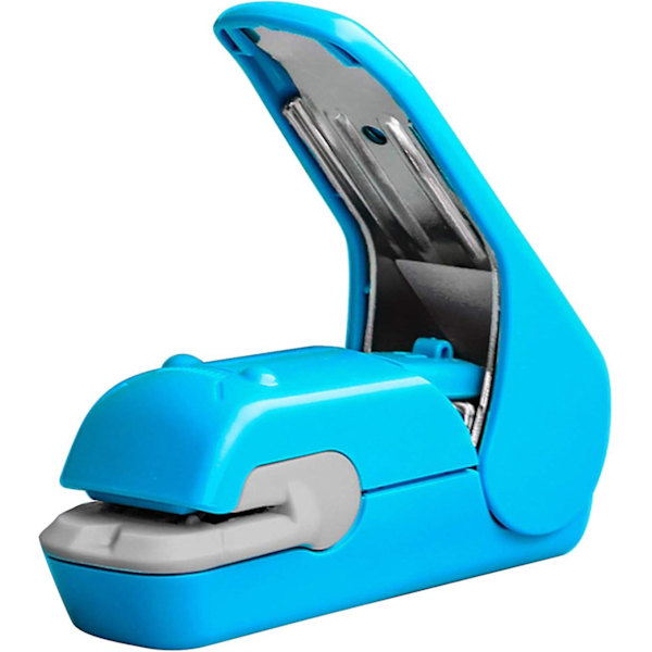 Mini Portable Stapler No Staples, Time and Labor Saving,blue