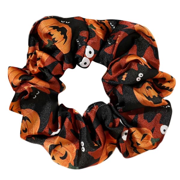 Elastisk Hårstrikk Hår Scrunchies Elastiske Hårbånd Halloween Tilbehør for Kvinner Høst Jenter Hårtilbehør 9 9