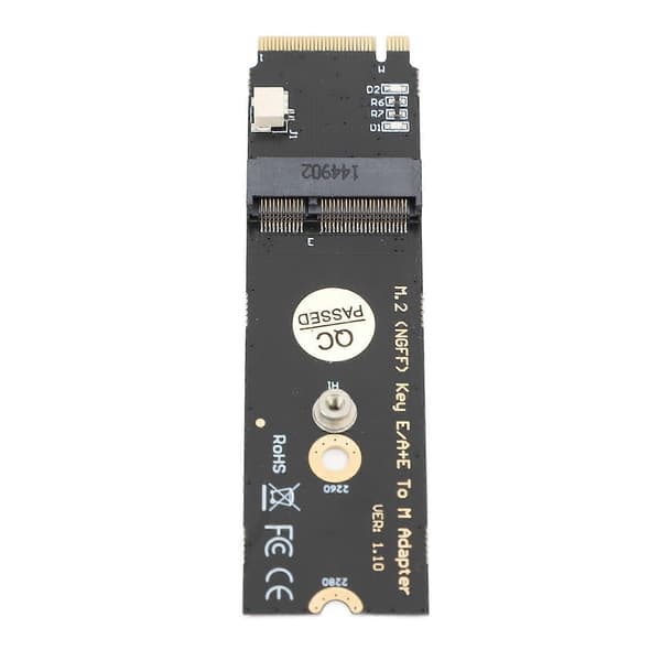 M.2 NGFF A E Key WiFi Bluetooth-kort til M.2 Key M SSD-adapter for Intel AX200 AX201 AX210 M.2 Key M adapterkort