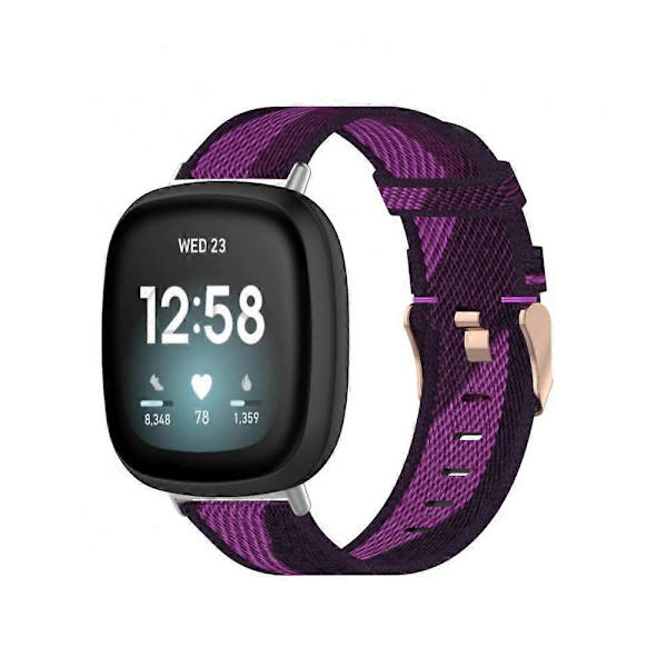 Andningsbart Armband för Fitbit Versa4 Ersättningsarmband för Smartwatch Armband Bärbart gray