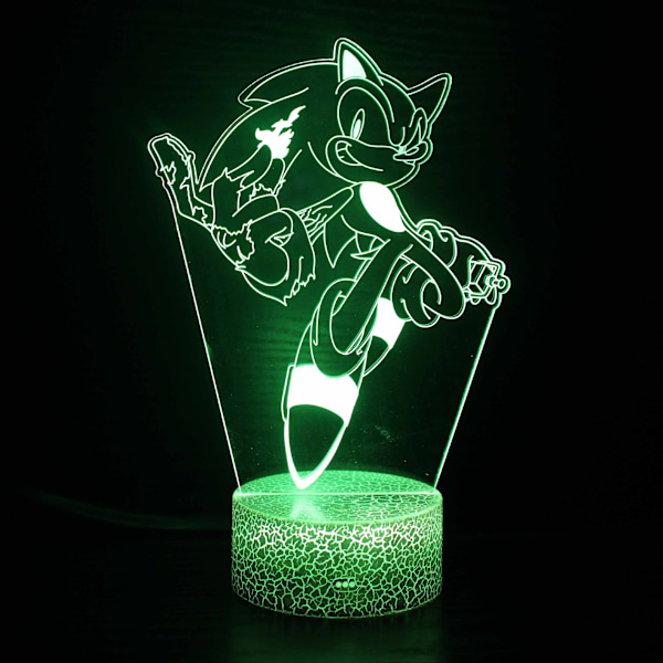 3D nattlampa sovrum färgglad atmosfär liten bordslampa Style 8