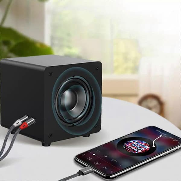 Elektrisk adapter RCA-kabel til iPhone, Lightning-kabel til RCA til iPhone iPad tablet Aux stereo lydadapter til bil hjemmebiograf effektforstærker 1 m