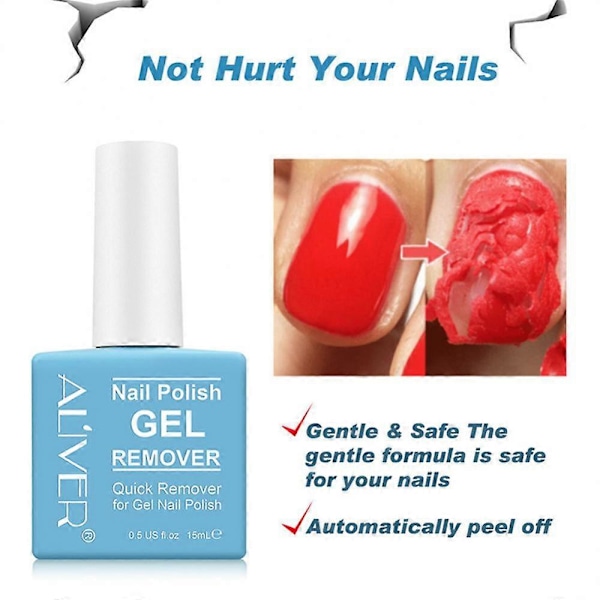 15 ML Akryl Hurtig Neglelakfjerner Burst Base Top Coat UV Gel Polish Lak 15ml 04