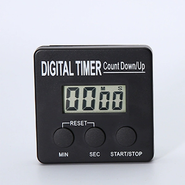 Køkken bage timer stander eller clips elektronisk timer med magnet black