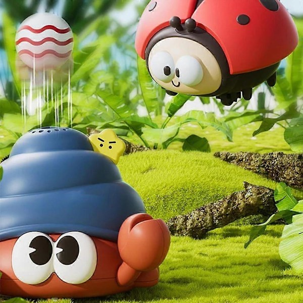Barnens Nyckelpiga Hängande Boll Leksak Krypande Krabba Baby Koncentrationsträning ladybug yellow
