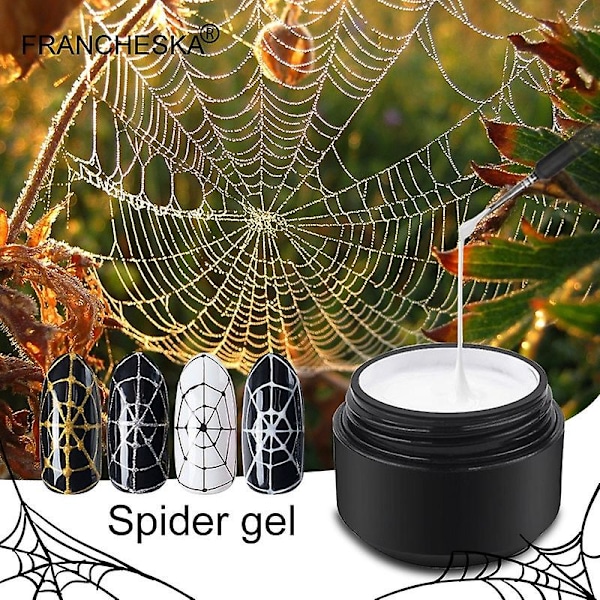 3D-maalaus Spider Nails -geeli luova lankavetokynsinauha -geeli kynsien taiteeseen manikyyriin c09