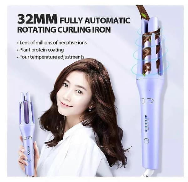Numoya - MagicCurler, Numoya Magic Curler, Automatisk Hårcurlingsjärn white