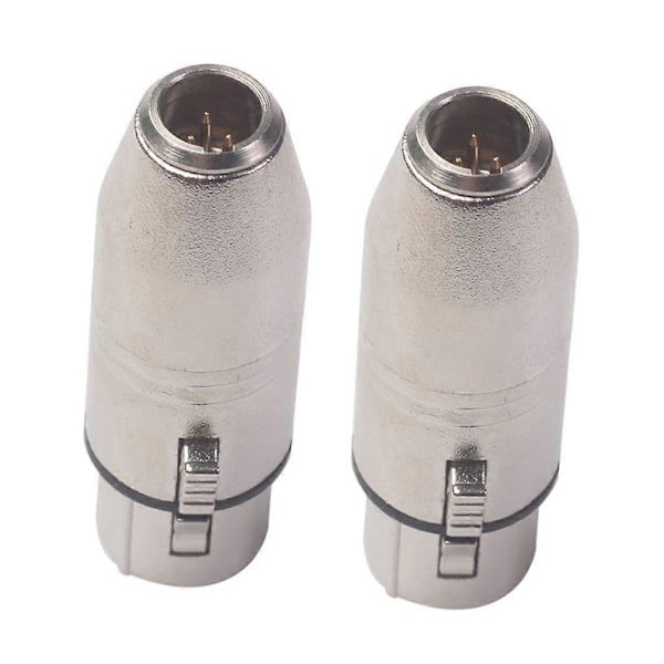 2-pak MINI XLR 3-polet Han til XLR 3-polet Hun stik 2.24x0.71x0.39in