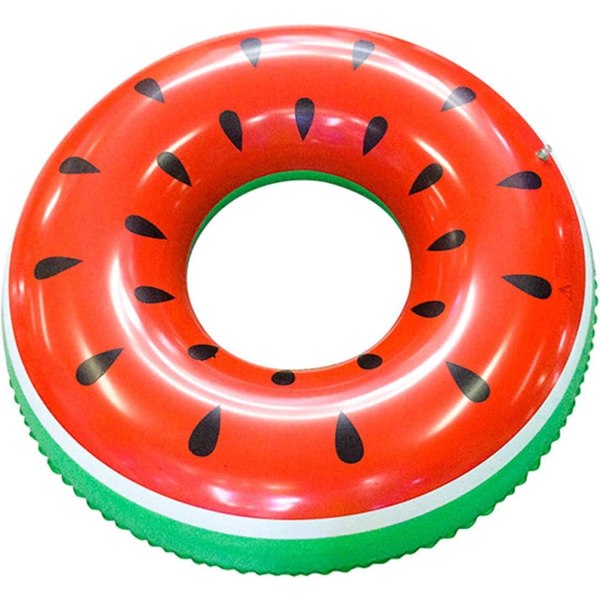Vattenmelon uppblåsbar pool flytande ring luftkudde Beach Party 60cm